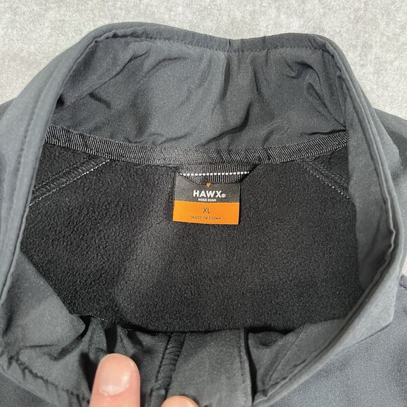 HAWX Men’s XL Black Reflective Softshell Moto Work Vest Water Resistant NWT - Picture 2 of 12